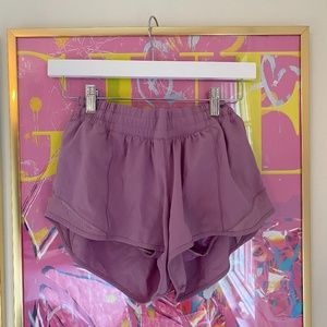 PURPLE/LILAC LULULEMON SHORTS